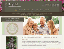 Tablet Screenshot of hollyhall.org